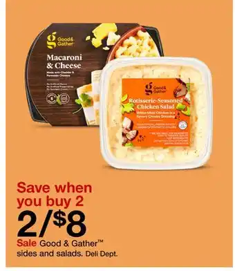 Target Good & gather sides and salads offer