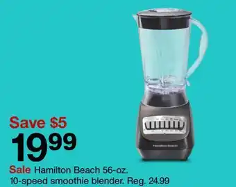 Target Hamilton beach 56-oz. 10-speed smoothie blender offer