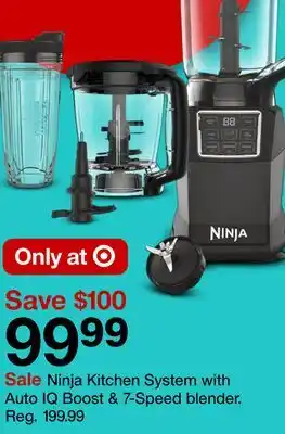 Target Ninja kitchen system with auto iq boost & 7 - speed blender offer