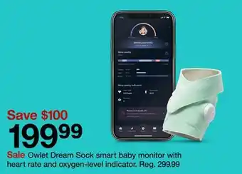 Target Owlet dream sock smart baby monitor offer