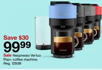 Target Nespresso vertuo pop + coffee machine offer