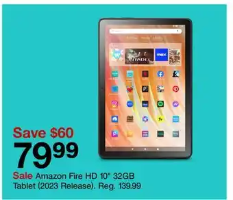 Target Amazon fire hd 10 32gb tablet offer