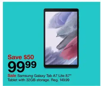 Target Samsung galaxy tab a7 lite 8.7 tablet with 32gb storage offer