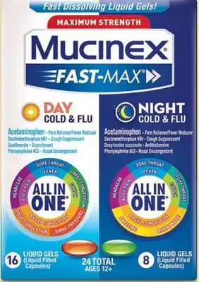 Target Mucinex fast max day & night 42-ct. cold & flu relief capsules offer