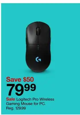 Target Logitech pro wireless gaming mouse for pc offer