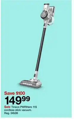 Target Tineco pwrhero 11s cordless stick vacuum offer