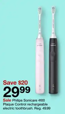 Target Philips sonicare 4100 plaque control rechargeable electric toothbrush offer