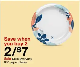 Target Dixie everyday 8.5 paper plates offer