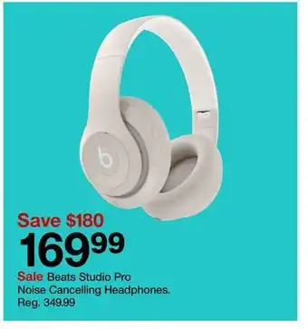 Target Beats studio pro noise cancelling headphones offer