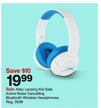 Target Altec lansing kid safe active noise cancelling bluetooth wireless headphones offer