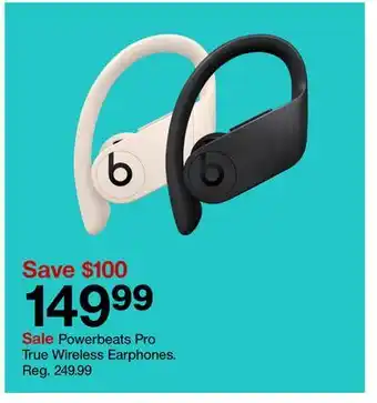 Target Powerbeats pro true wireless earphones offer