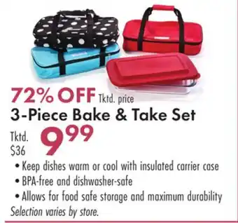 Boscov's 3-piece bake & take set offer