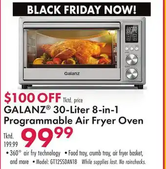 Boscov's Galanz 30-liter 8-in-1 programmable air fryer oven offer