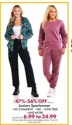 Boscov's Juniors sportswear offer