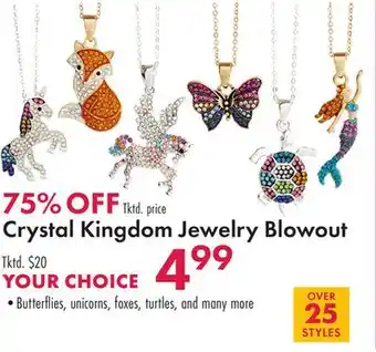Boscov's Crystal kingdom jewelry blowout offer
