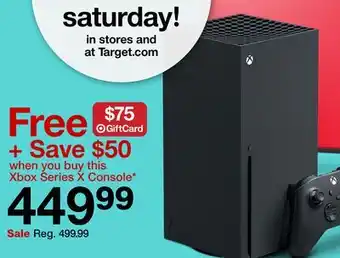 Target Xbox series x console offer