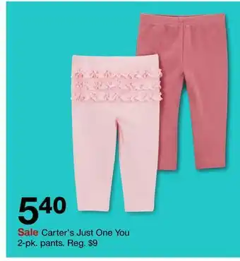 Target Carter's just one you 2-pk. pants offer
