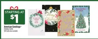 Dollar General American greetings holiday cards offer