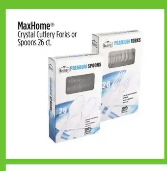 Dollar General Maxhome crystal cutlery forks or spoons offer