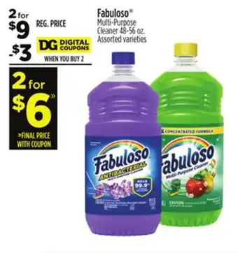 Dollar General Fabuloso multi-purpose cleaner offer