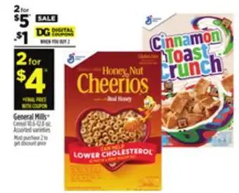 Dollar General General mills cereal offer
