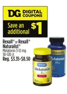 Dollar General Rexall or rexall naturalist offer