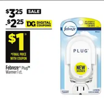 Dollar General Febreze plug warmer offer