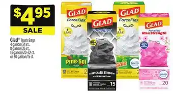 Dollar General Glad trash bags offer