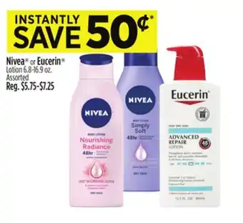 Dollar General Nivea or eucerin lotion offer