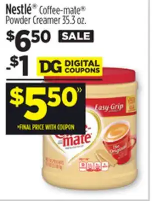 Dollar General Nestle coffee-mate powder creamer offer