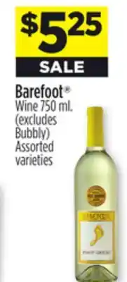 Dollar General Barefoot wine offer