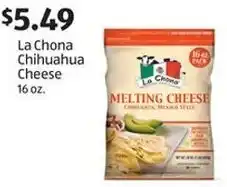Aldi La Chona Chihuahua Cheese 16 oz. offer