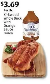 Aldi Kirkwood Whole Duck with Orange Sauce Frozen offer