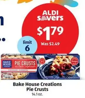 Aldi Bake House Creations Pie Crusts offer