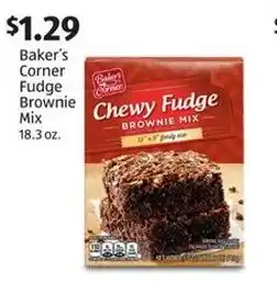 Aldi Baker's Corner Fudge Brownie Mix offer