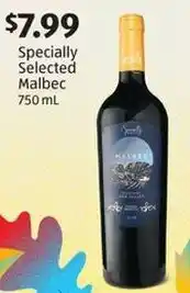 Aldi Specially Selected Malbec 750 mL offer