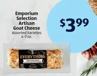 Aldi Emporium Selection Artisan Goat Cheese offer