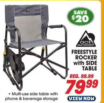 Big 5 Gci outdoor freestyle rocker with side table offer