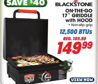 Big 5 Blackstone on the go 17 griddle with hood offer