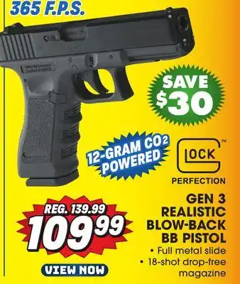 Big 5 Umarex glock 17 gen 3 realistic blow-back bb pistol offer