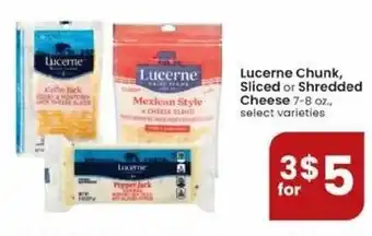 Albertsons Lucerne Chunk, Sliced Or Shredded Cheese 7-8 oz offer