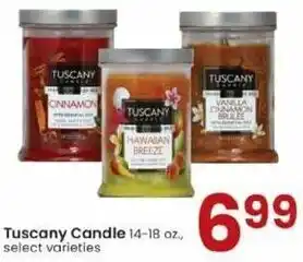 Albertsons Tuscany Candle 14-18 oz offer
