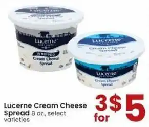 Albertsons Lucerne Cream Cheese Spread 8 oz offer