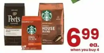 Albertsons Peets, Starbucks House Blend, Starbucks coffee offer