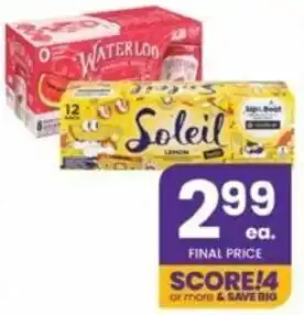 Albertsons Soleil, Waterloo Sparkling Water offer