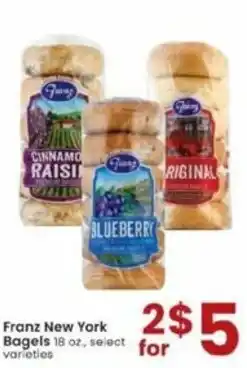 Albertsons Franz New York Bagels offer