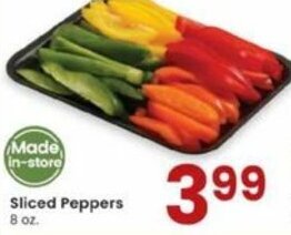 Albertsons Sliced Peppers 8 oz offer