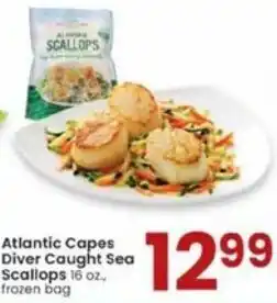 Albertsons Atlantic Capes Diver Caught Sea Scallops 16 oz offer