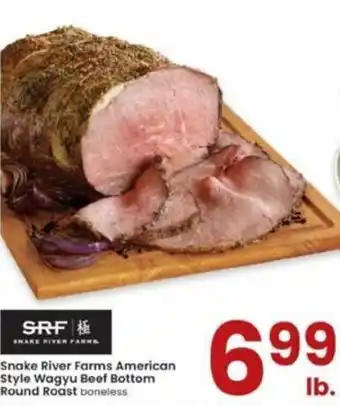 Albertsons Snake River Farms American Style Wagyu Beef Bottom Round Roast offer