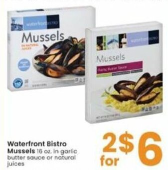 Albertsons Waterfront Bistro Mussels offer